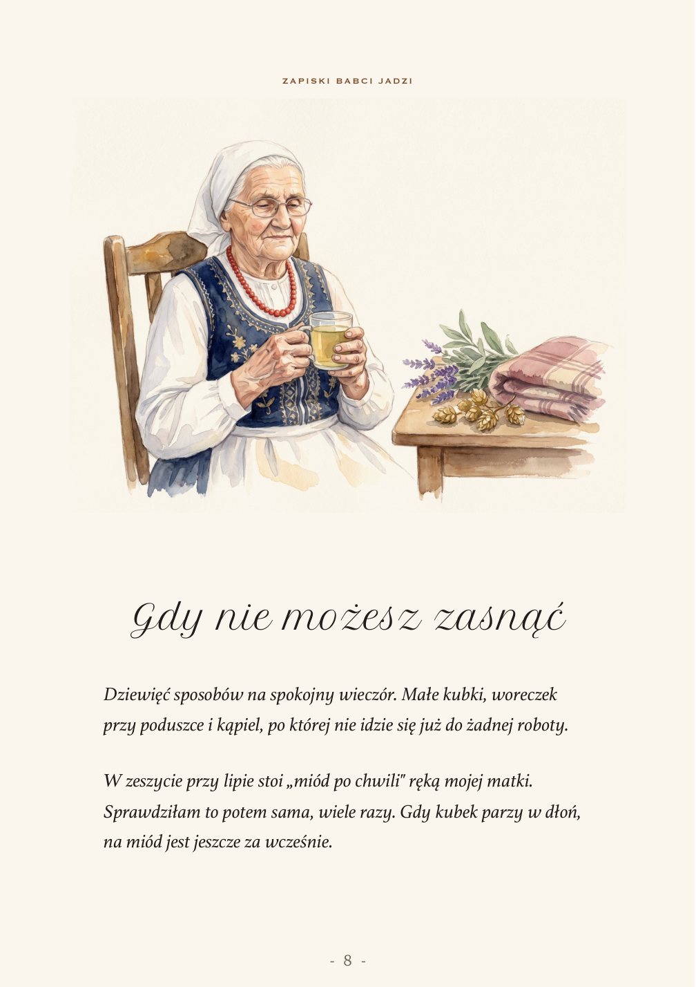 Przekładka rozdziału: Gdy nie możesz zasnąć, dziewięć sposobów